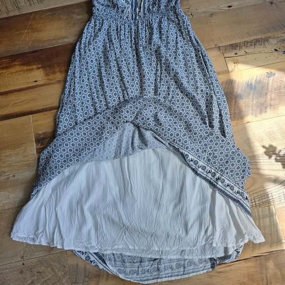 Lulus Back Lace Up Tie Back Maxi Dress Size Large - Picture 5 of 10